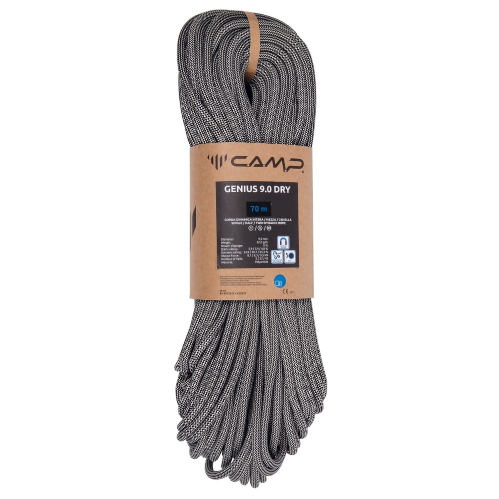 CAMP ����� GENIUS �����˥��� 9.0 DRY 60m��ŹƬ����ݥ����UP����700P�ץ쥼��ȡ�