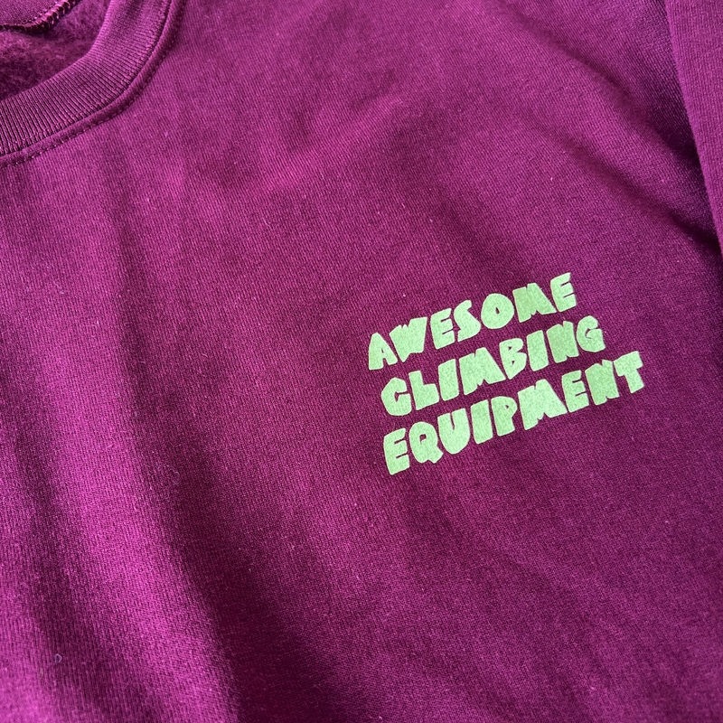 Awesome Climbing Equipment PEACE SWEAT MAROON