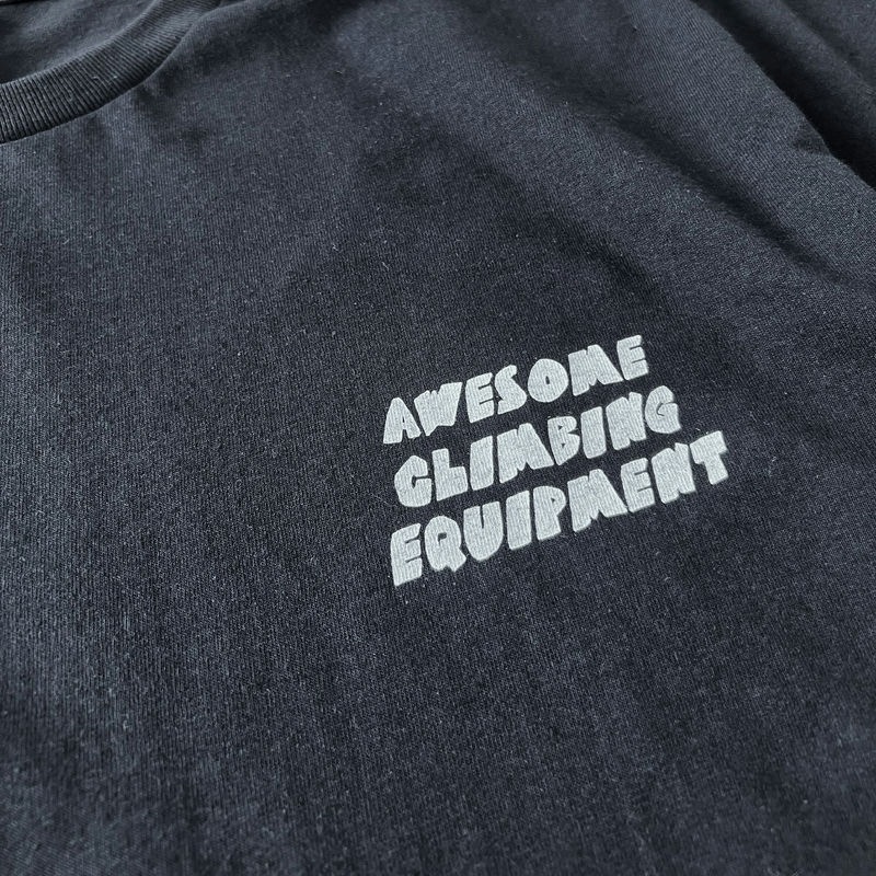 Awesome Climbing Equipment PEACE TEE BLACK