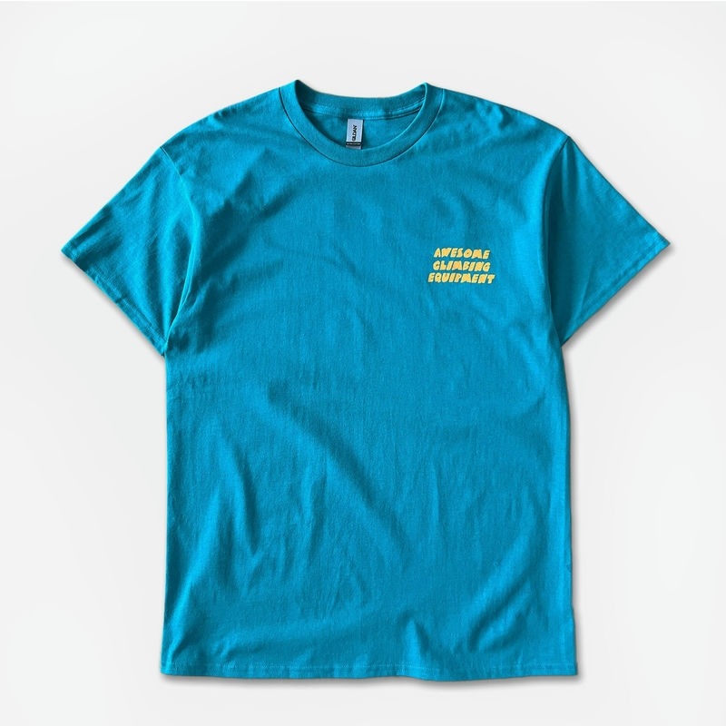 Awesome Climbing Equipment PEACE TEE HIPPIE GREEN