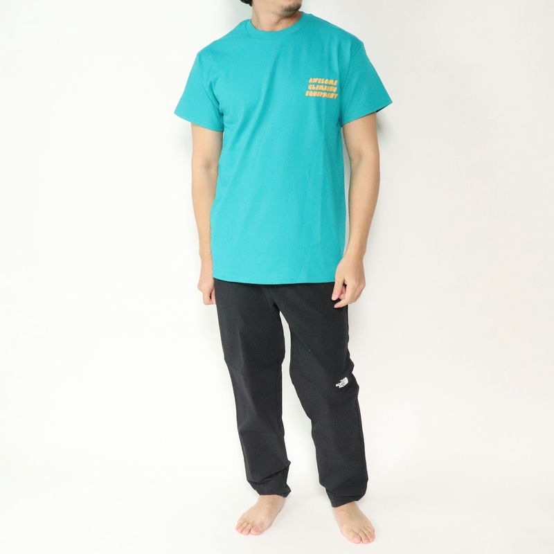 Awesome Climbing Equipment PEACE TEE HIPPIE GREEN
