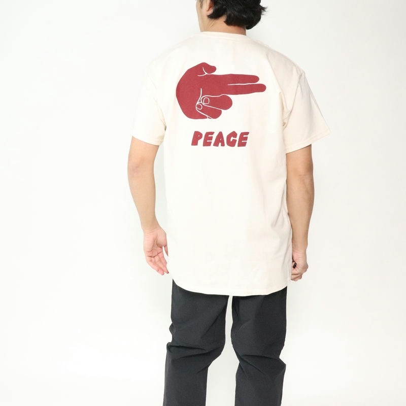 Awesome Climbing Equipment PEACE TEE HIPPIE GREEN