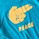 Awesome Climbing Equipment PEACE TEE HIPPIE GREEN
