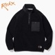ROKX ���å��� RXMF194089 CLASSIC 200 FLEECE SNAP TOP TRUE BLACK