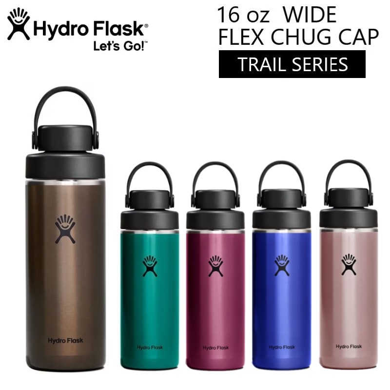 Hydro Flask �ϥ��ɥ��ե饹�� HYDRATION ��TRAIL SERIES�� 16 oz Lightweight Wide Flex Chug Cap