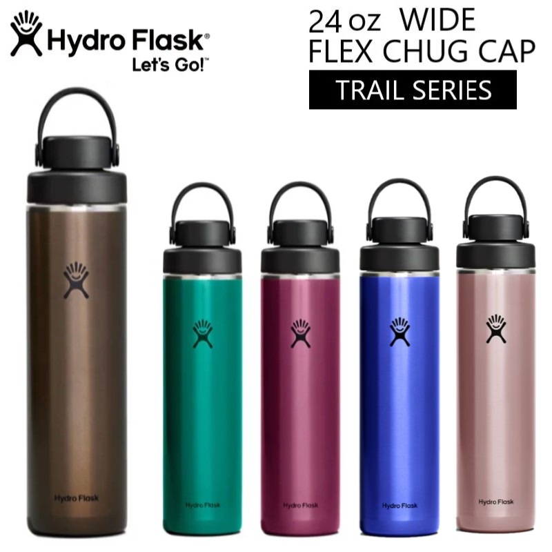 Hydro Flask �ϥ��ɥ��ե饹�� HYDRATION ��TRAIL SERIES�� 24 oz Lightweight Wide Flex Chug Cap