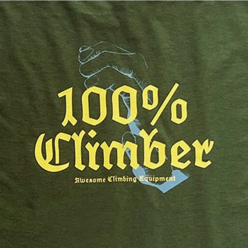 AWESOME 100% climber TEE M,green