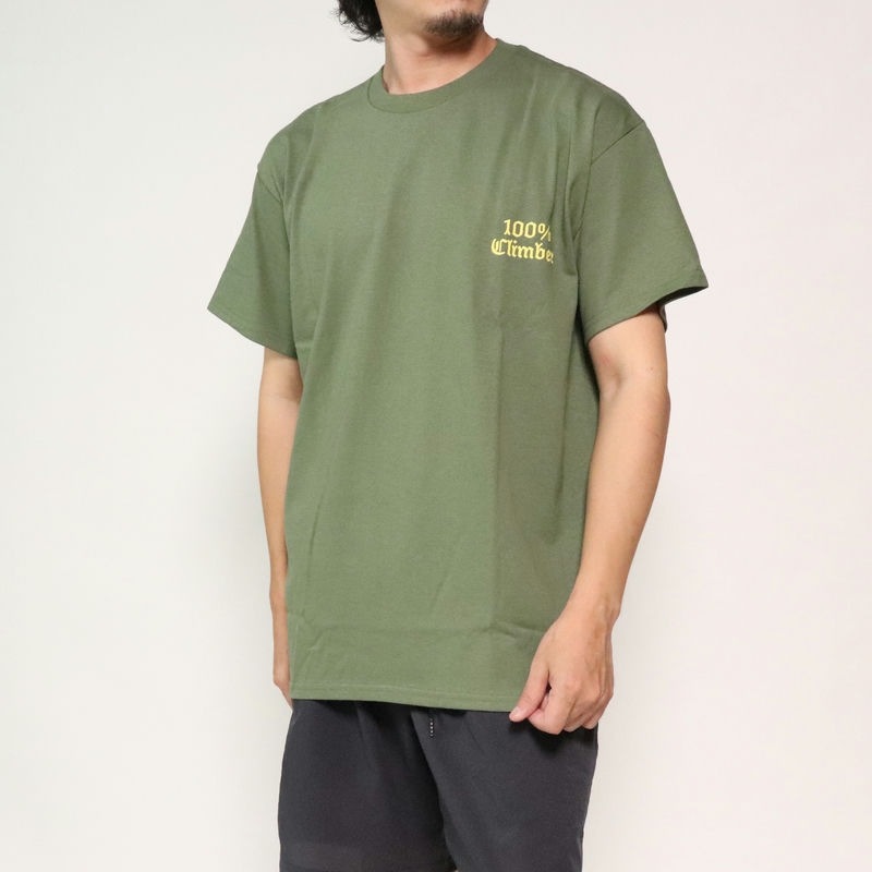 AWESOME 100% climber TEE M,green