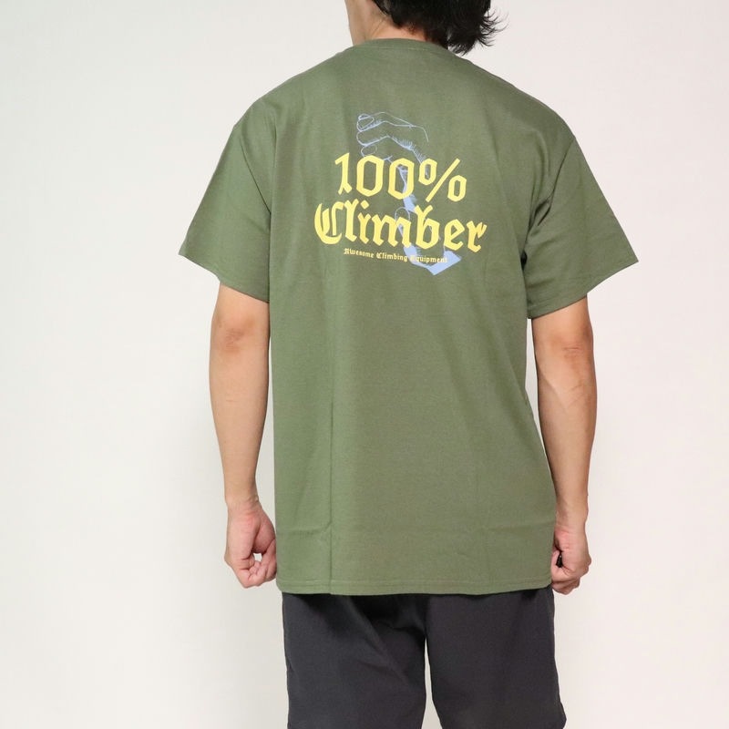 AWESOME 100% climber TEE M,green