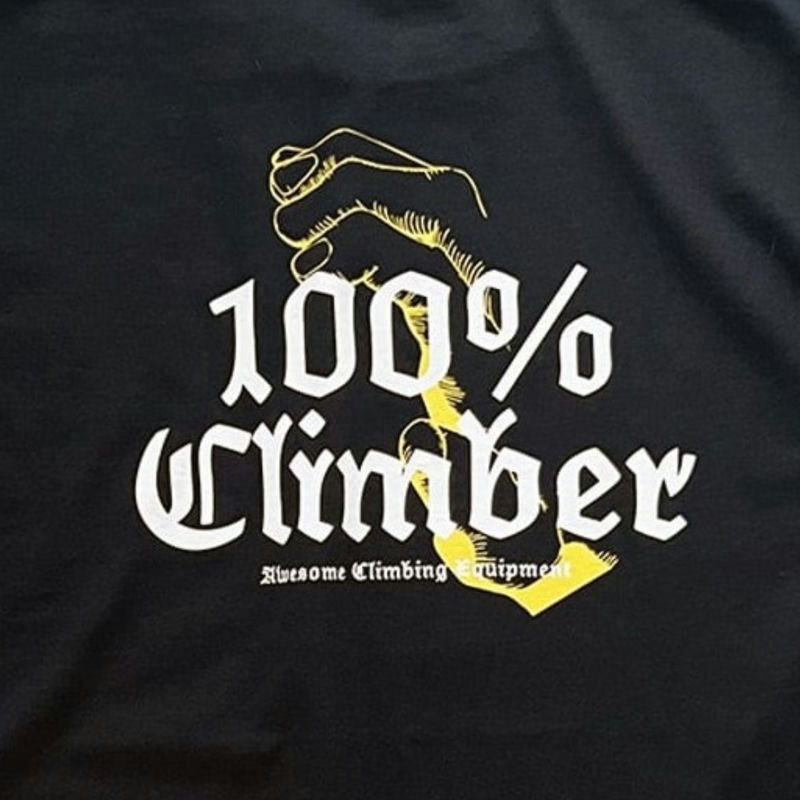 AWESOME 100% climber TEE black