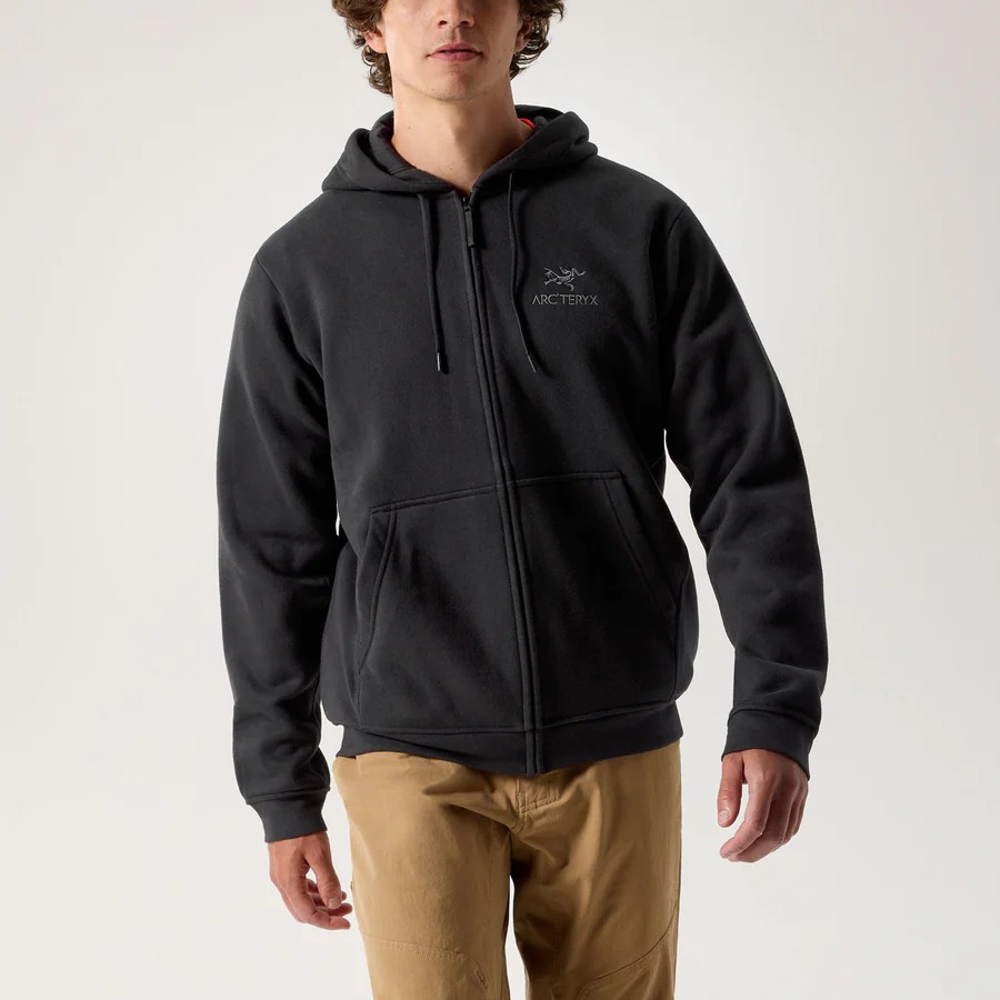 �������ƥꥯ�� M's ����֥�� �ե꡼�� �ե른�å� �ա��ǥ� Emblem Fleece Full-Zip Hoody Black