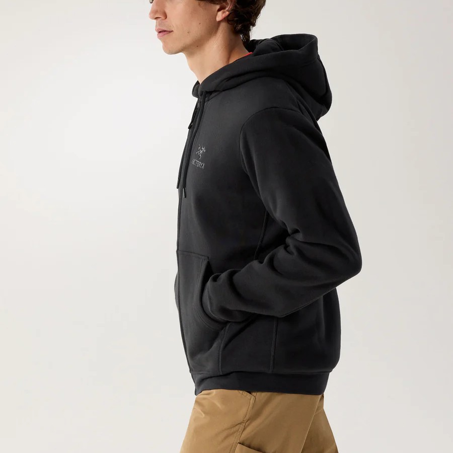 �������ƥꥯ�� M's ����֥�� �ե꡼�� �ե른�å� �ա��ǥ� Emblem Fleece Full-Zip Hoody Black