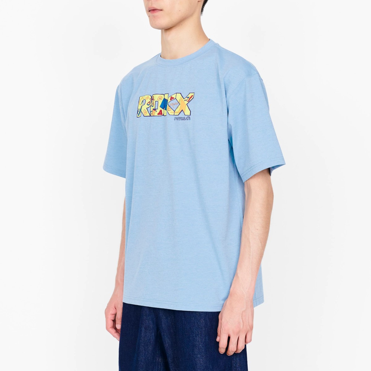 ��30��OFF��8580�ߢ���ROKX ���å��� SPIRIT LOGO TEE collab POPFIRE