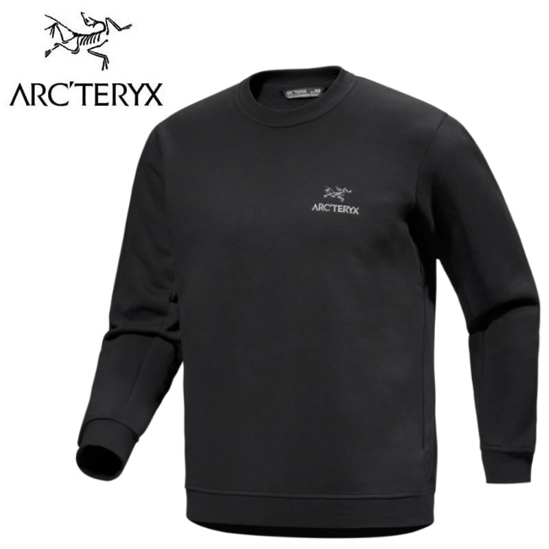 �������ƥꥯ�� M's ����֥�� �ե꡼�� ���롼 Emblem Fleece Crew Black