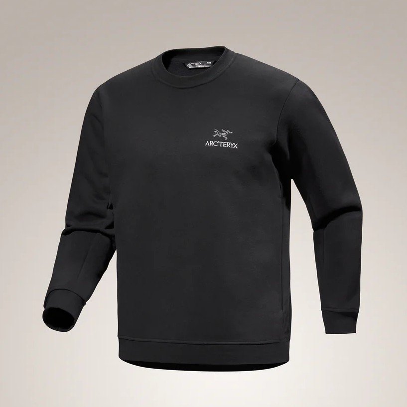 �������ƥꥯ�� M's ����֥�� �ե꡼�� ���롼 Emblem Fleece Crew Black
