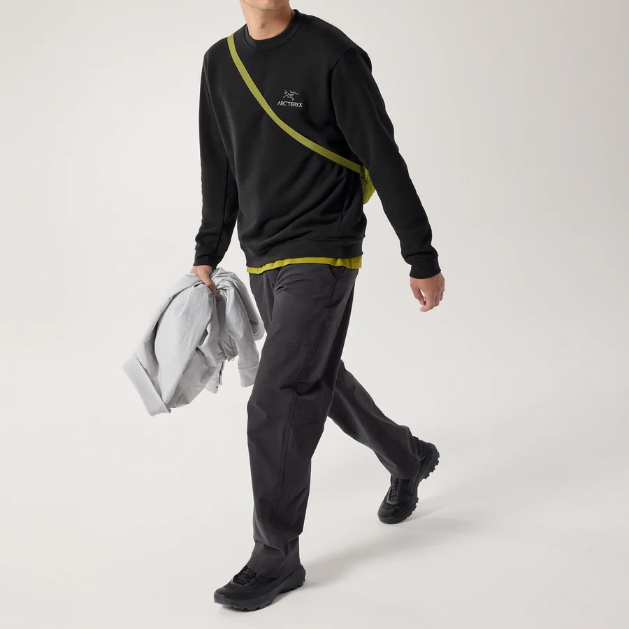 �������ƥꥯ�� M's ����֥�� �ե꡼�� ���롼 Emblem Fleece Crew Black
