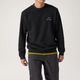 �������ƥꥯ�� M's ����֥�� �ե꡼�� ���롼 Emblem Fleece Crew Black