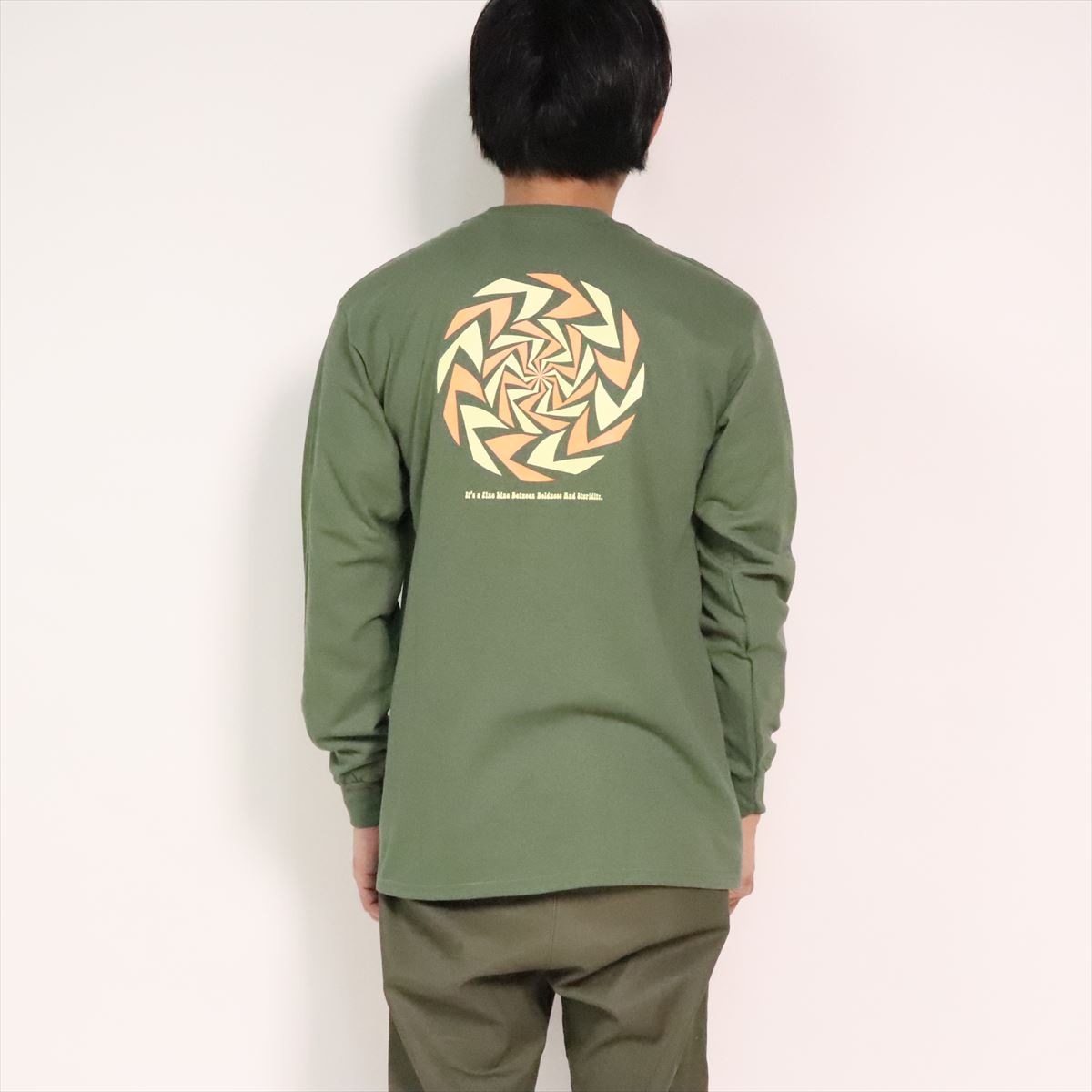 AWESOME  THE BIRD EYE L/S Tee NATURAL