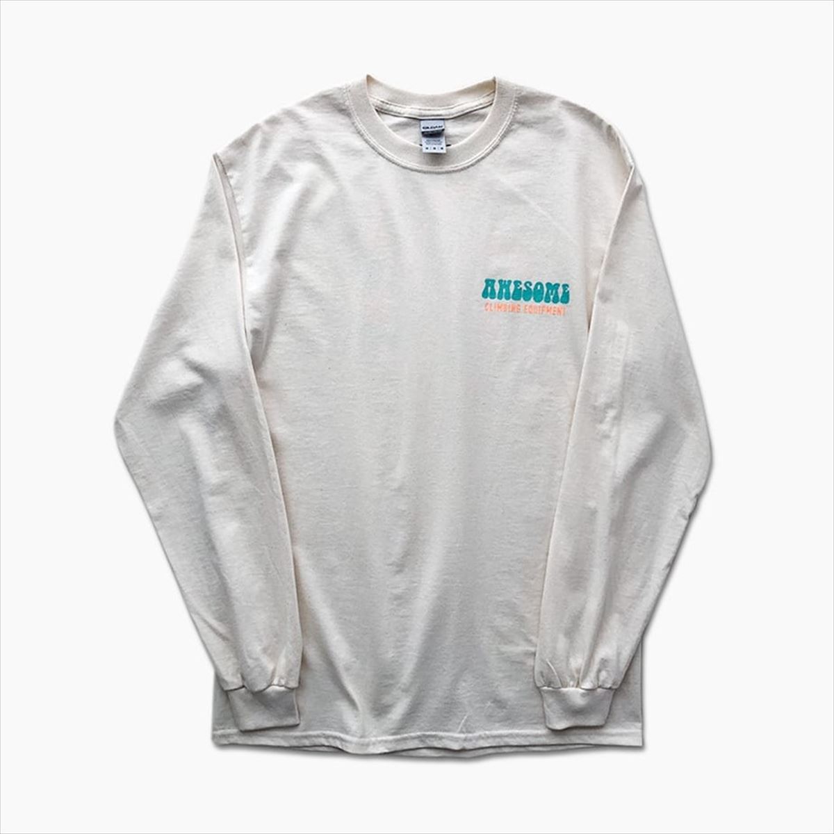 AWESOME  THE BIRD EYE L/S Tee NATURAL
