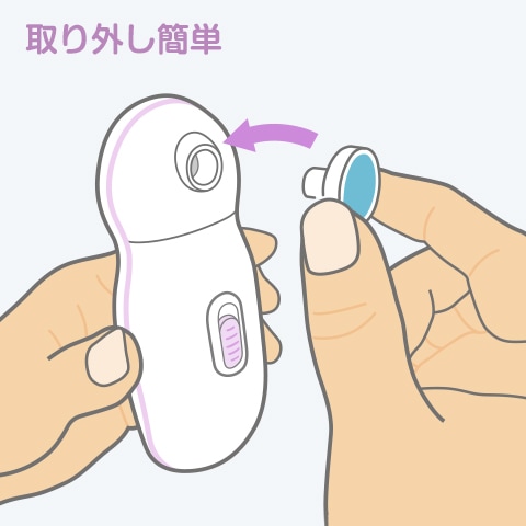 交換アタッチメントA【電動爪やすりS-901専用】