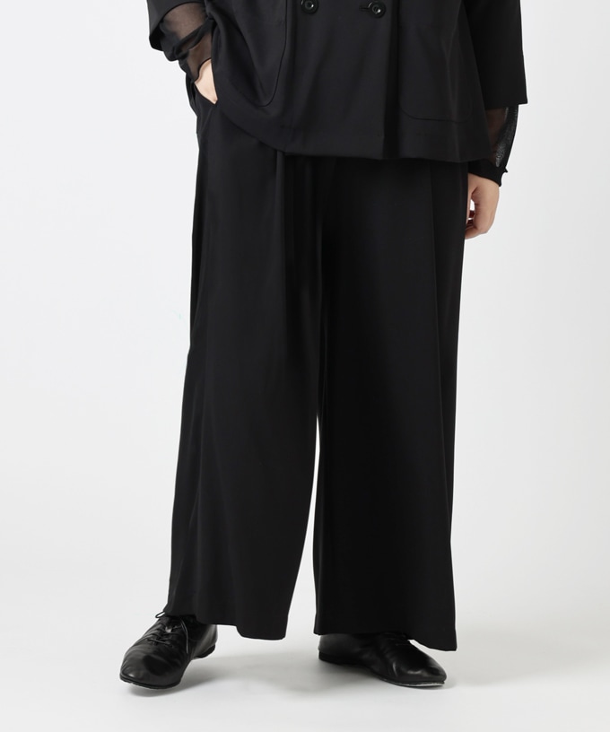A.P.C. × JANE B ワークパンツ（コラボ） サイズ34 黒 THE WIDE-LEG WOOL TROUSERS ワイドレッグウールパンツ｜COS