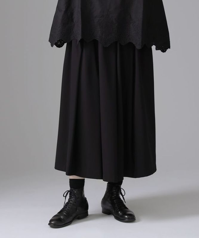 テピカスカート[Chronicle]ブラックのタックギャザースカート