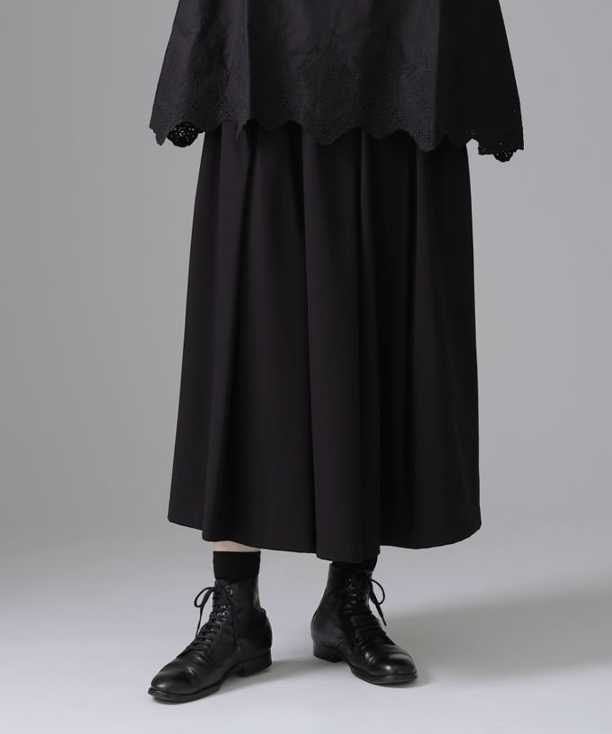 テピカスカート[Chronicle]ブラックのタックギャザースカート