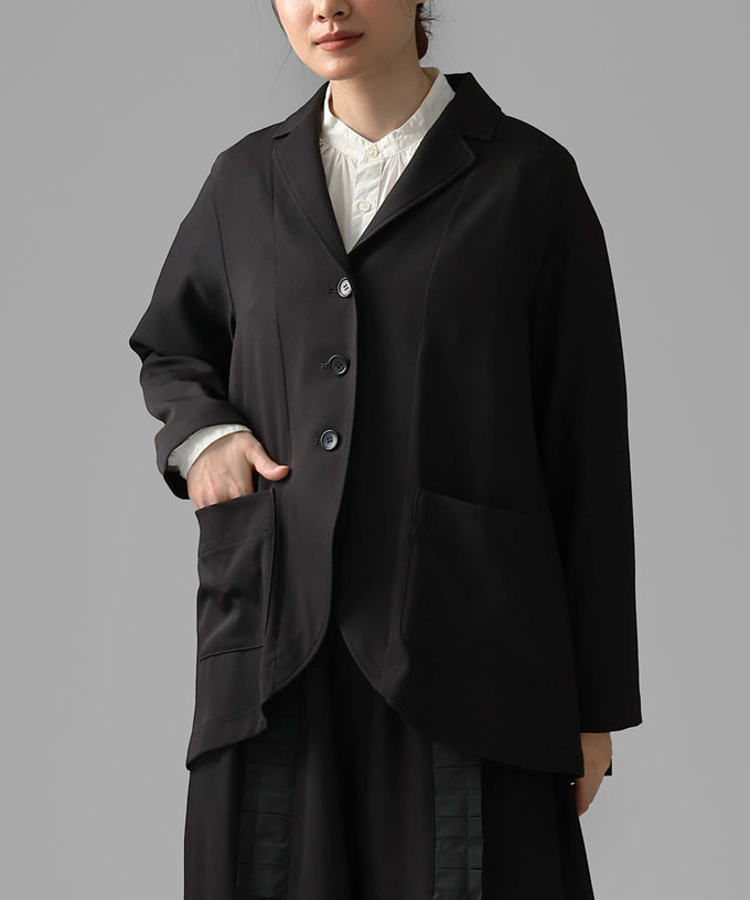 サーブジャケット　［Chronicle］フレアラインのテーラード襟ジャケット