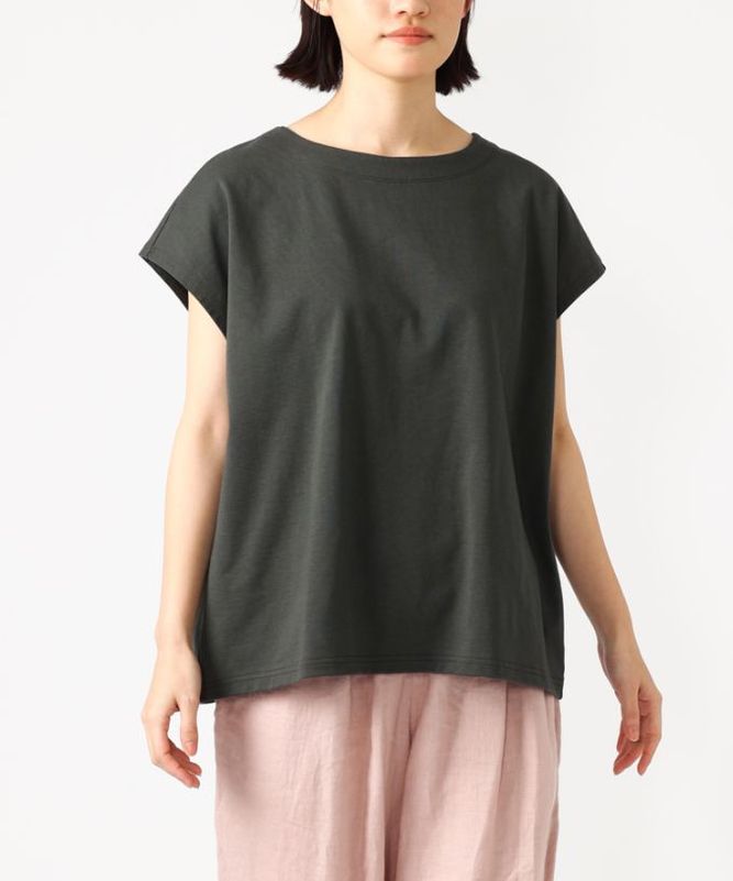 バスコ BASCO ラウムトップ・B 配色リブ使いの半袖ボーダートップ ITEM LIST|Shop by BASCO/バスコ/online shop