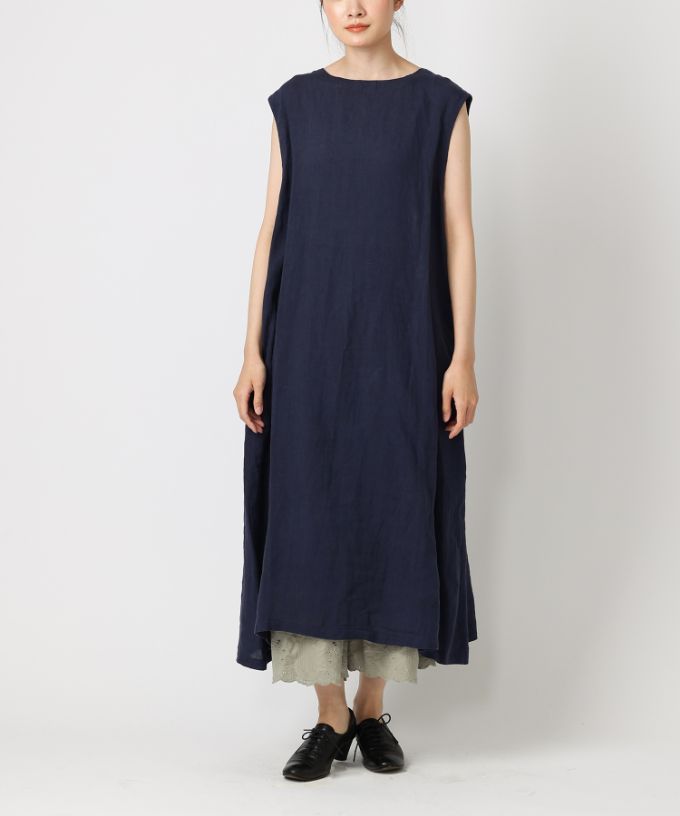 【SALE】リンドレス・B　レースアップリネンドレス