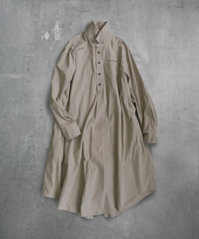 ルーク・B［Haddow］テントラインのロングプルオーバーシャツ/ITEM 