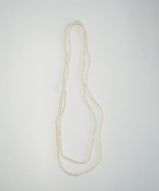 淡水パールロングネックレス（小）2510