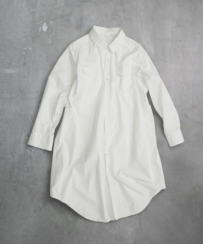 アレックス［haddow］フラップポケットロングシャツ