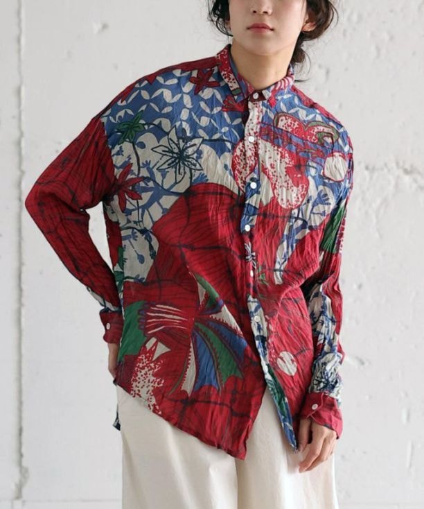 新品　BASCO バスココットンダブルガーゼロロチュニック　大きいサイズネイビー ロロチュニック 柔らかで心地よいコットンダブルガーゼ