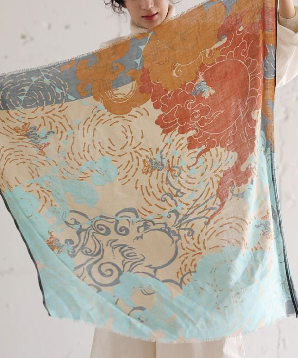 きたかぜとたいよう　かぜ　[Kusa Kanmuri ウールストール]