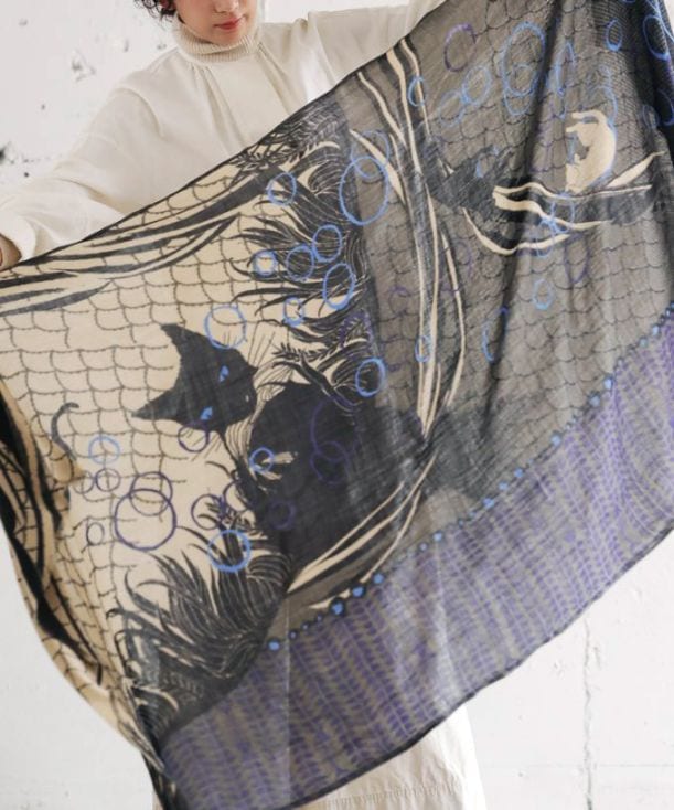 よくばりなねこ　[Kusa Kanmuri ウールストール]