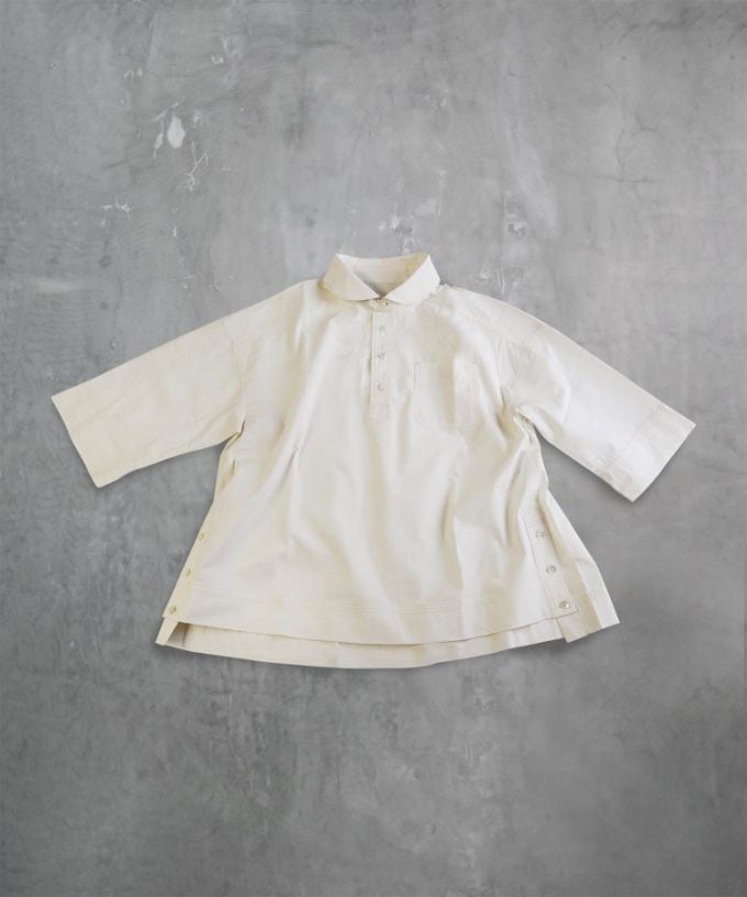 ディラン・B [haddow]　サイドボタンのプルオーバーシャツ