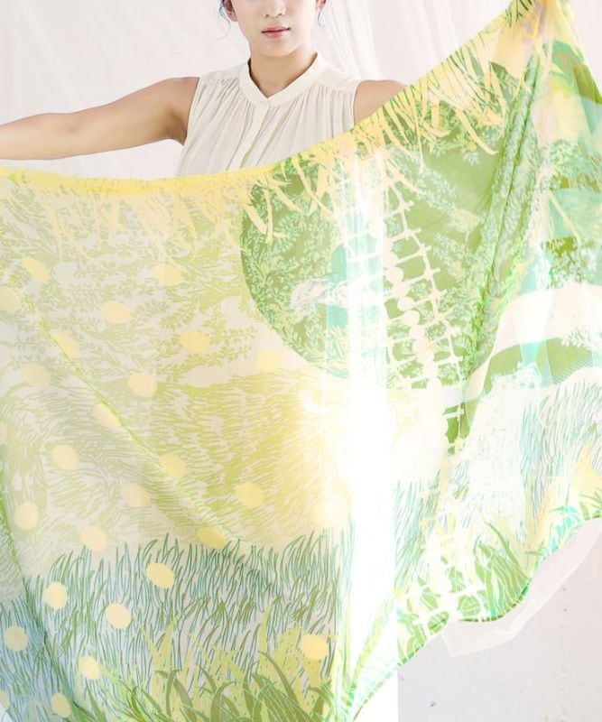 がらがらどん あさ［KusaKanmuri　シルクコットンストール ]