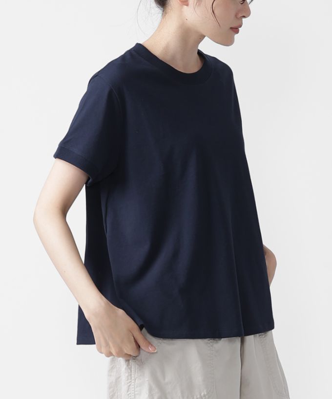 ピノトップ　強撚天竺コットンのシンプルT