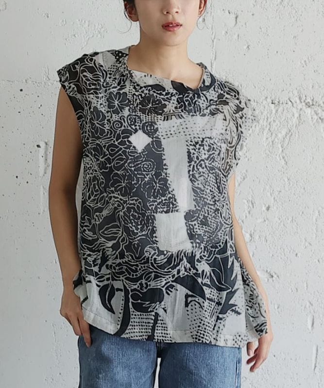 いとしいねいろ とっぷ［KusaKanmuri シルクコットントップス]