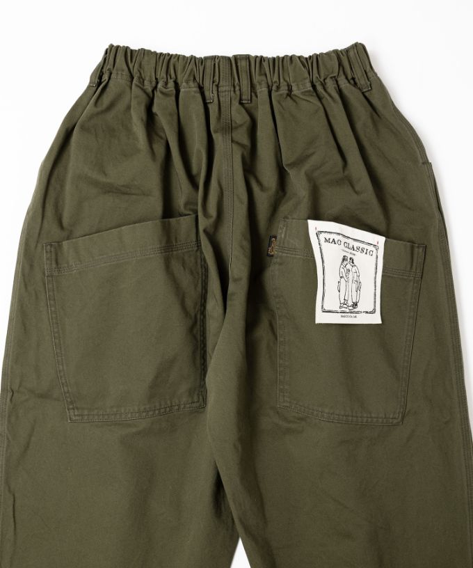 新色カーキ登場】マオパンツロングチノ 定番バックポケット