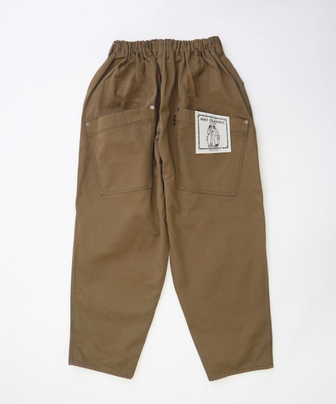 新色カーキ登場】マオパンツロングチノ 定番バックポケット