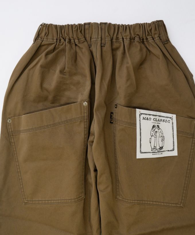 新色カーキ登場】マオパンツロングチノ 定番バックポケット
