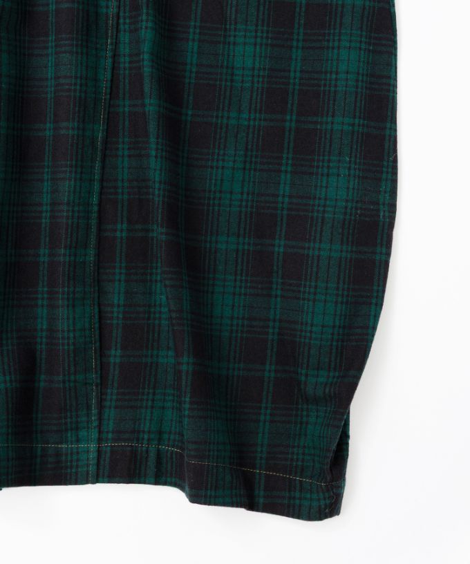 ポメロ　コットンネル素材のタータンチェックドレス