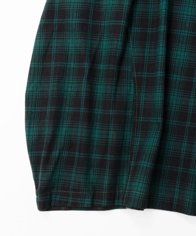 ポメロ　コットンネル素材のタータンチェックドレス