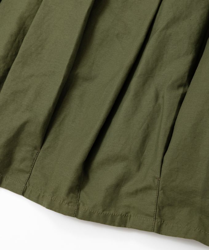 クルトスカート・1　綿麻のコクーンシルエットスカート