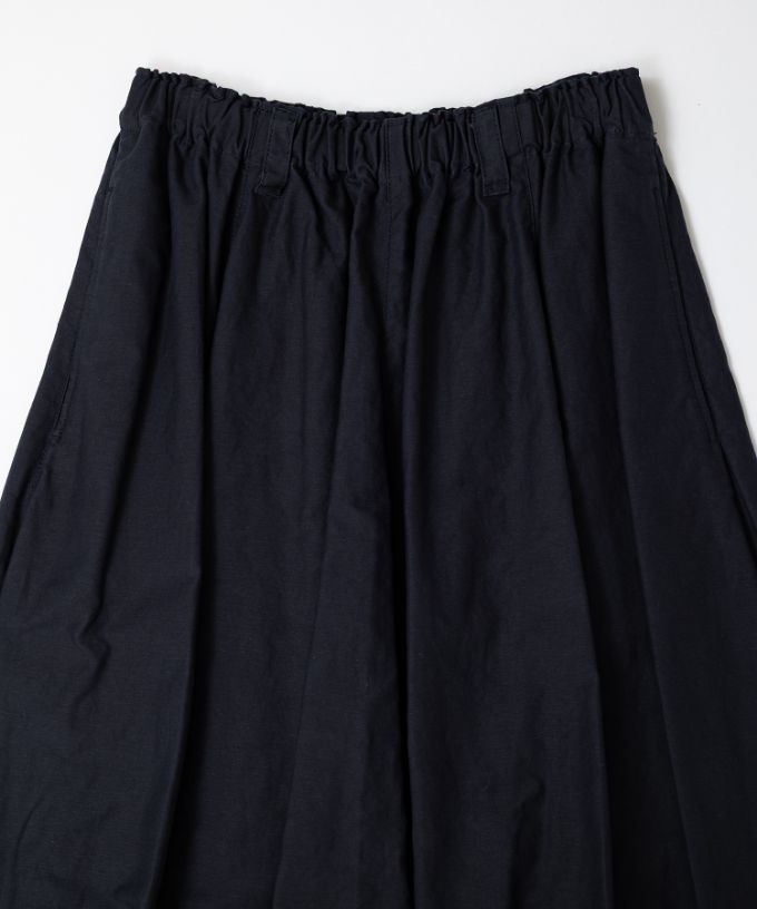 クルトスカート・1　綿麻のコクーンシルエットスカート