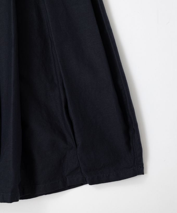 クルトスカート・1　綿麻のコクーンシルエットスカート