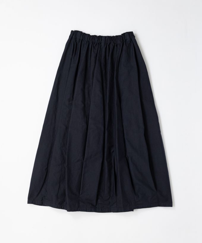 クルトスカート・1　綿麻のコクーンシルエットスカート