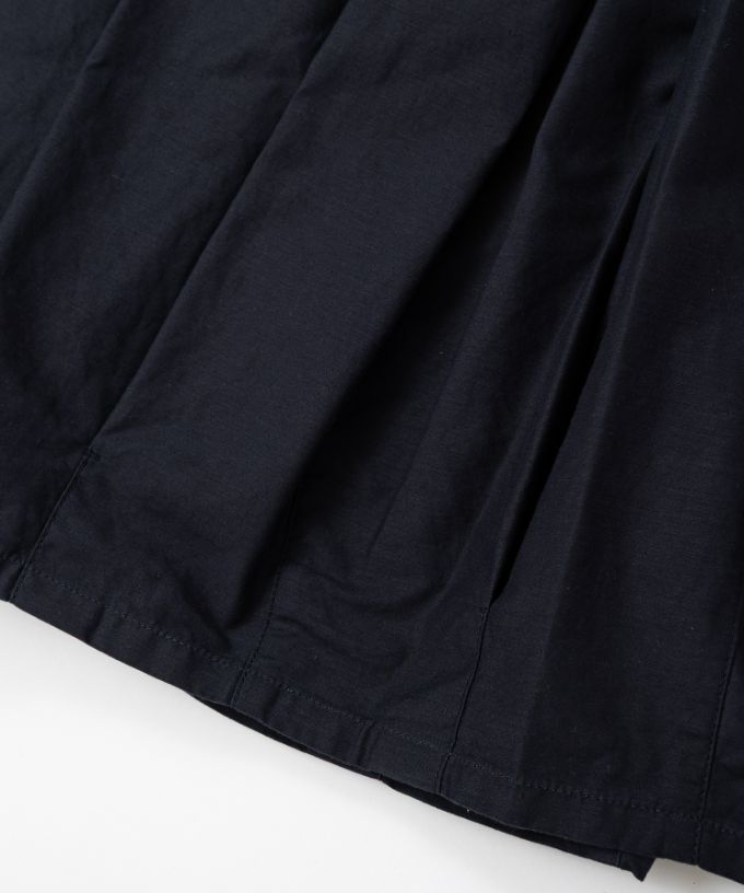 クルトスカート・1　綿麻のコクーンシルエットスカート